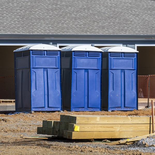 what is the expected delivery and pickup timeframe for the porta potties in Pryor OK